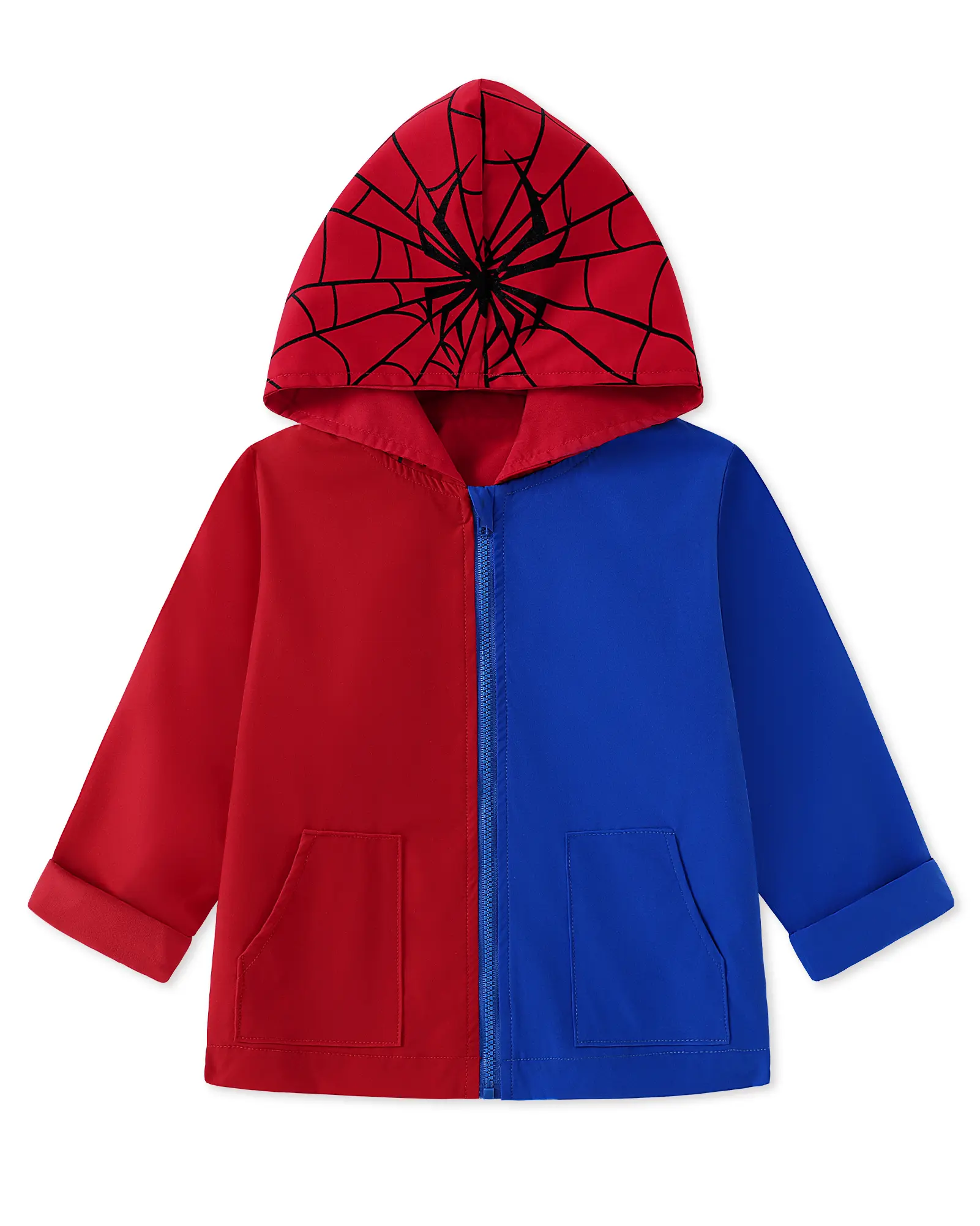 Toddler Boys Girls Jackets Cute Cartoon Animal Print Waterproof Hoodie Kids Lightweight Long Sleeve Zip Windbreaker Raincoats for Outdoor Activities