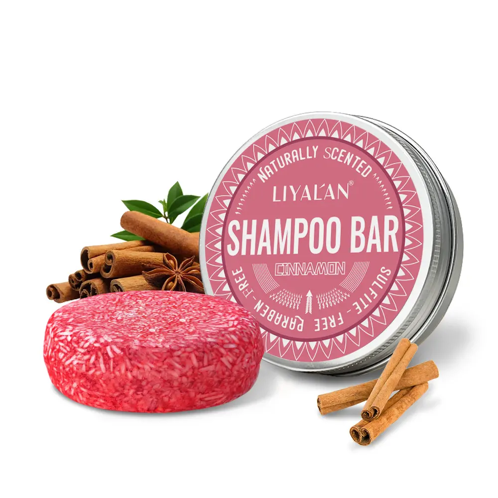 LIYALAN Cinnamon shampoo bar-Nourishing hair roots to make hair soft