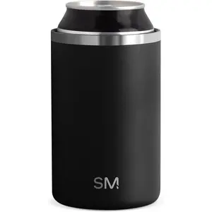 Simple Modern Standard Can Cooler for Beer, Soda, Sparkling Water | Vacuum Insulated Stainless Steel Drink Sleeve Holder Gift for 12Oz Regular | Ranger Collection | Midnight Black