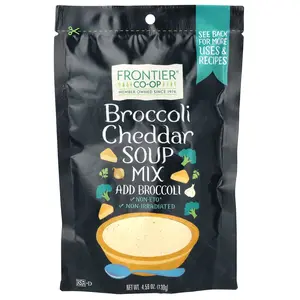 Frontier Co-op Broccoli Cheddar Soup Mix, 4.59 oz (130 g)