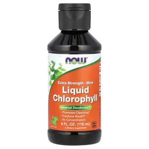 NOW Foods Liquid Chlorophyll, Mint, 4 fl oz (118 ml) NOW Foods Liquid Chlorophyll, Mint, 4 fl oz (118 ml)