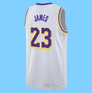 Men's stitched Basketball Jersey White 2025