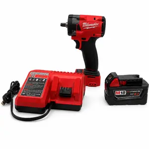 Milwaukee M18 FIW212 18V 3/8 Inch Cordless Impact Wrench, High Torque Compact Tool For Auto Repair, Machinery Maintenance & Construction, Durable Reliable Design