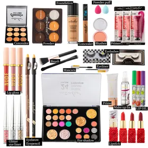 Makeup Set, Full Range Cosmetics Set For Eye Face Lip With New Style Gift Bag, Eyeshadow Foundation, Lip Gloss Eyeliner, And More Professional Personal Use Ideal Gift 15 Items 36pcs Includes, Surprise Cosmetics Bag, Ideal Gifts For Women White Skin