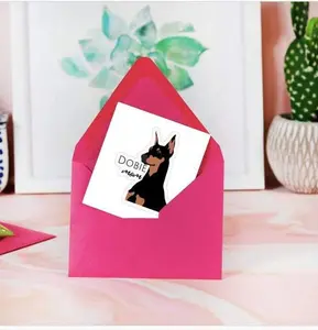 Doberman Mom Decal - 3" x 3"