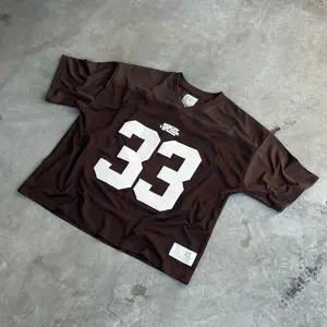 SneekyDealz Y2K Mesh T Shirt Retro Numeral Foam Printing Streetwear Men Women Harajuku Casual Oversized Nylon Breathable Unisex Short Sleeve