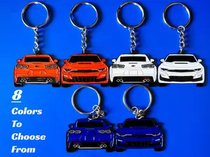 Keychain For Chevy Camaro SS 6th Gen 2-Sided 2020-2024 Key Ring Unique & Cool Gift For Car Enthusiast, Car Guys, Gearhead, Dad, Him, Her, Boyfriend
