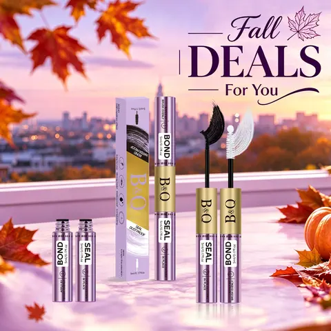 【Upgrated Bond & Seal 】B&Q ONE WEEK Lash Glue,NEW Latex-free Gentle Formula,Stronghold Long Lasting Wear for DIY Lashes, Makeup Cosmetic Black White Glue,Removable No Residue #TikTokShopFallDealsForYou