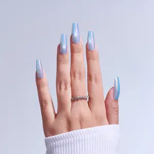 KISS GLAM Embellished Press-On Glue Nails - Light Me Softly, Beauty & Personal Care Nail Art Decoration