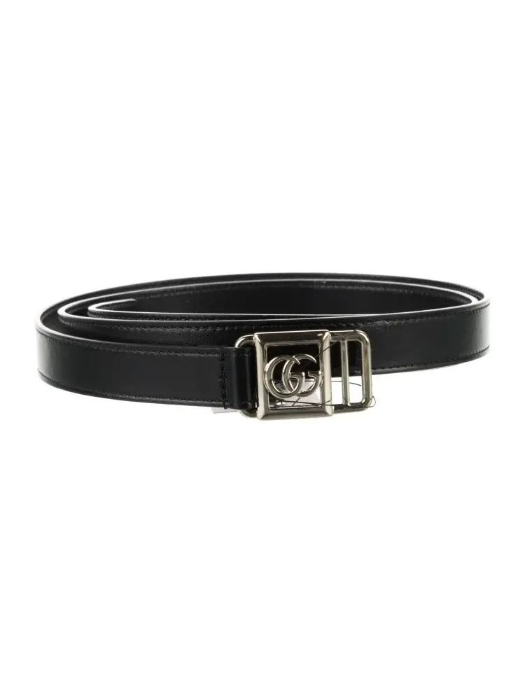 Pre-owned Gucci Skinny Leather Belt