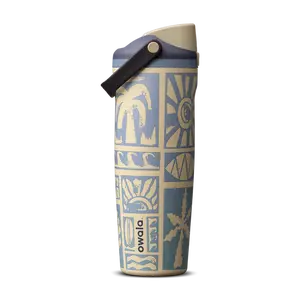 Owala Vintage Surf 30oz FreeSip Sway Travel Tumbler – Leakproof Insulated Stainless Steel Water Bottle
