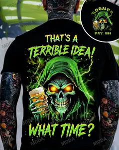 Chaosmoda Boomers That's A Terrible Idea What Time Custom Year Skull T-shirt