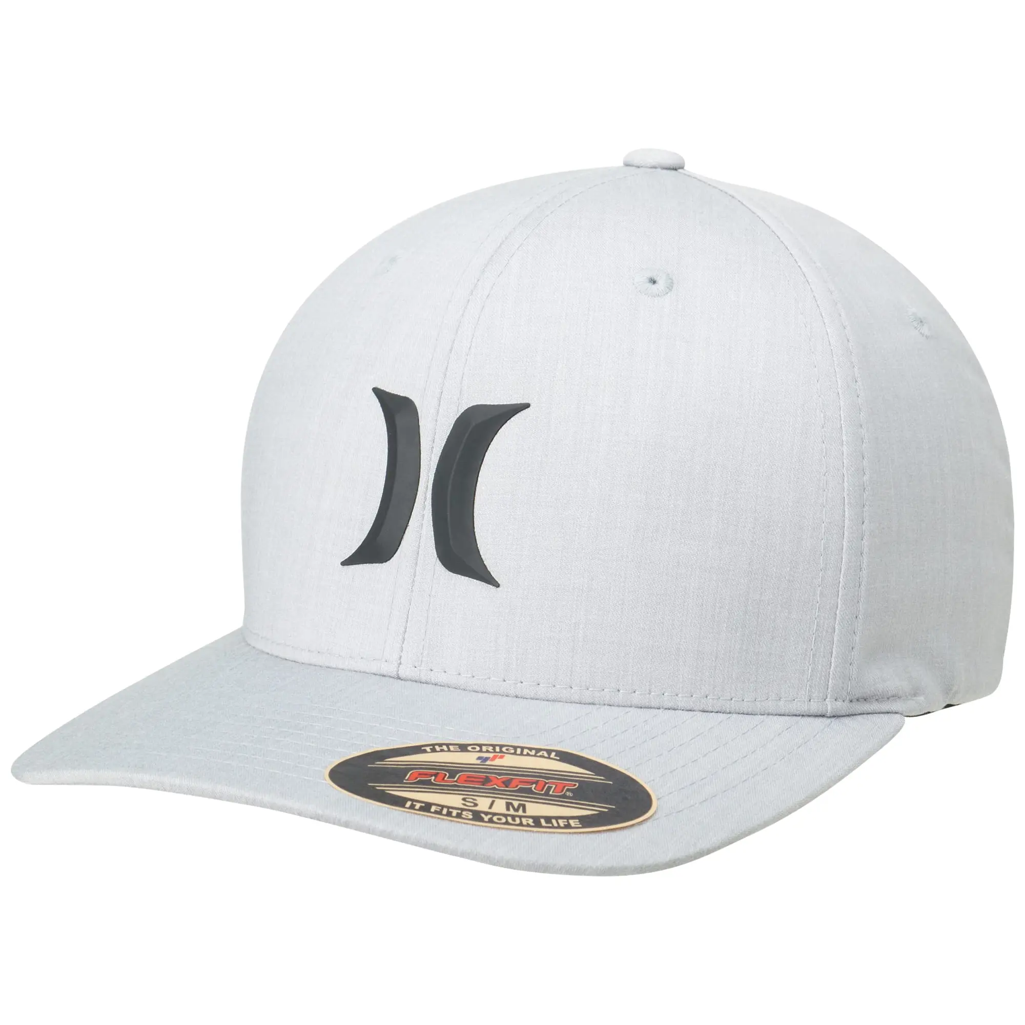 Hurley Men's Baseball Cap - Stretch Fit Lightweight Curved Bill Icon Weld Fitted Baseball Hat for Men (Sizes: S-M, L-XL)