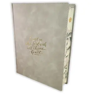 King James Version Hardcover Single Column Note Taking Bible Proverbs 3:5 pink faux leather