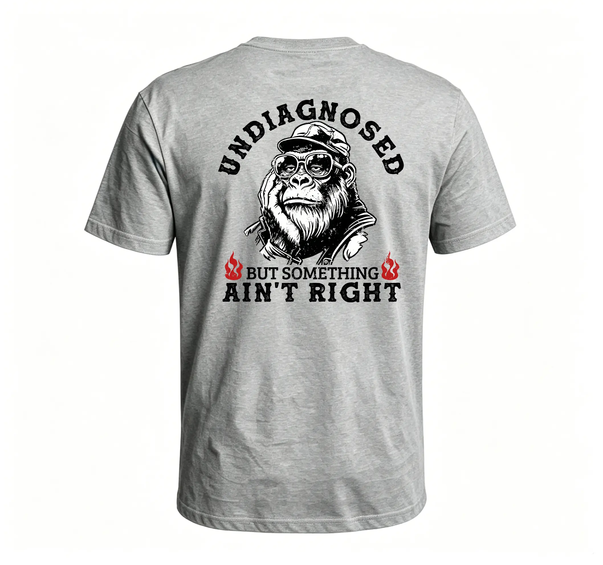 Monkeysober Undiagnosed But Something Ain't Right Men's Pure Cotton T-shirt
