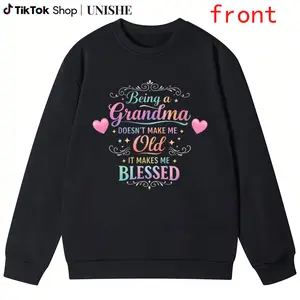 Blessed Grandma Long Sleeve Sweatshirt – Heartwarming Quote Gift for Loving Grandmothers and Family