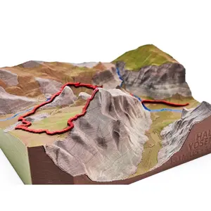 Half Dome -   3D Printed Topographical Map - TrailSculpt