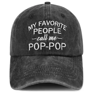 Pop Pop Gifts from Grandkids, Worlds Best Grandpa Hat, Funny Poppy Baseball Cap, Retirement Birthday Gifts for Pawpaw Pops Papa