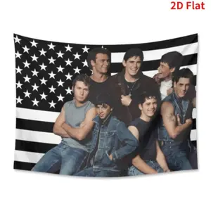 2D the Outsiders Decorative Flag Wall Hanging Poster, Ideal for Dorms, Bedrooms, Living Rooms, Great Gift for Office Parties