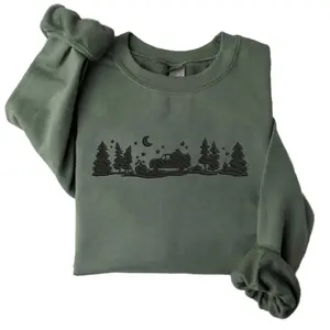 Fall Pumpkin Patch Custom Embroidered Sweatshirt- Unisex, Cute, Halloween Sweatshirt, Cotton Crewneck, Loose Jersey Menswear Fitted Hoodie Medium Oversized