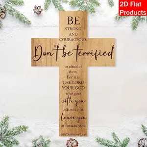 Vintage Wooden Cross with Bible Verse, 8x12 Inch Wall Art Plaque, Perfect Gift for Priests, Home and Church Decor, Indoor Outdoor Use, Holiday Decor, Religious Gifts