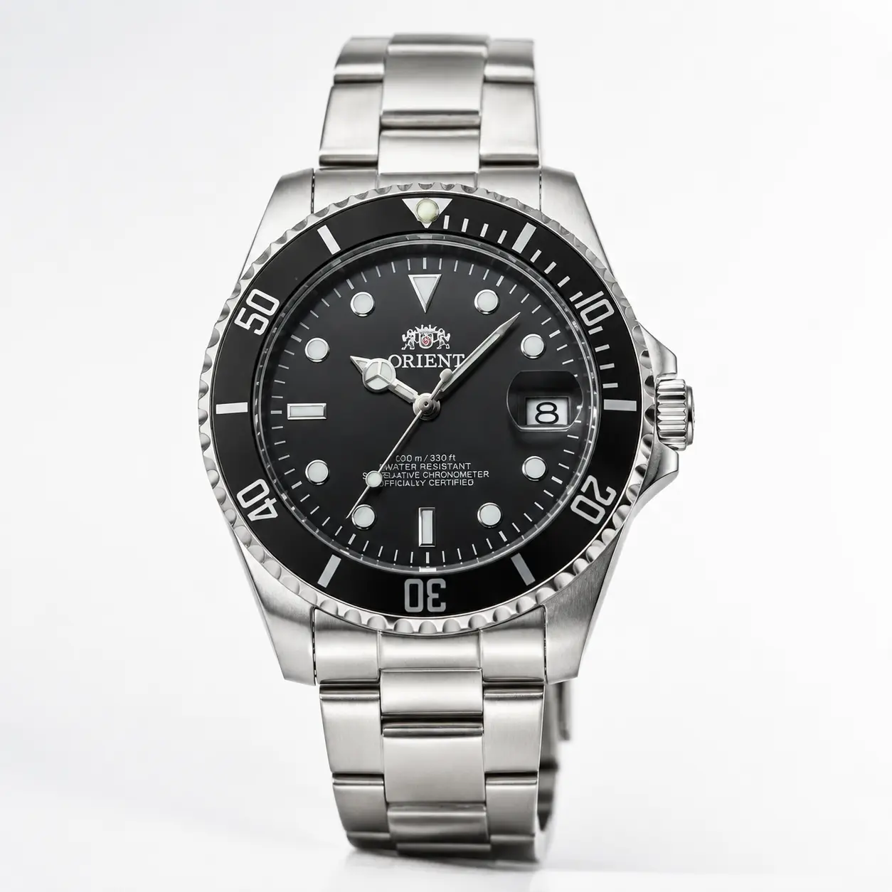 Luxury Men's Mechanical Wrist Watch - Black Submariner Style, Stainless Steel Bracelet, 100m Water Resistance, Luminous Hands & Markers, Date Display, Ideal for Daily Wear, Gifting