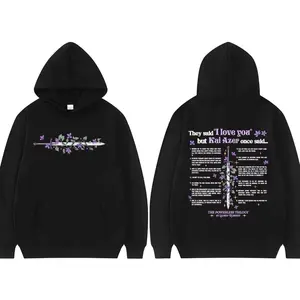 Kai Azer “I Love You in Powerless” Graphic Sweatshirt, Women’s Men’s Vintage Hip-Hop Classic Hoodie, Hot Sale Oversized Hipster Hoodie