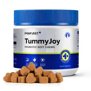 Pawfirst Probiotic Soft Chews for Dogs Support Digestive & Gut Health with Prebiotics & Enzymes for Diarrhea Relief Chicken Flavor 100ct