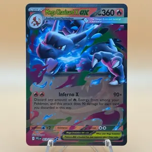 Mega Charizard X ex 013/094 - Phantasmal Flames (NM/Pack fresh)