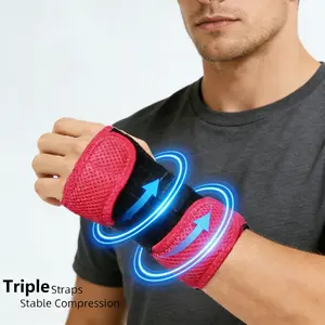 Colorful Breathable Wrist Support Bracelet with Adjustable Hook & Loop Closure, Ideal for Men Women Daily Use, Workout Accessories