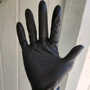 High quality 100% nitrile 7mil black gloves 1000 pcs