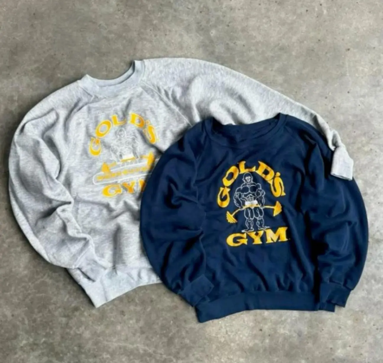 Golds Gym Sweatshirt, Classic Fitness Sweatshirt, Bodybuilding Pullover, Gym Training Top, Comfortable Activewear, Casual 8VMFG
