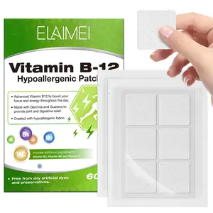 Vitamin B-12 Hypoallergenic Patches, 60pcs/box Multi-use Body Care Stickers, Personal Body Care Products for Women & Men