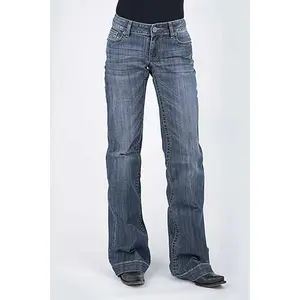 Tin Haul 460 Ella Fit Blue Loop Pocket ( Denim Dark Wash ) - Women's Jeans