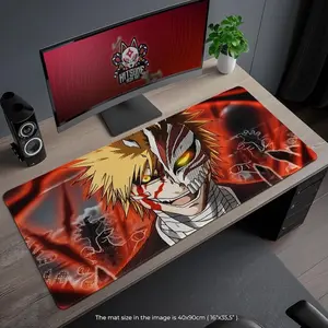 Bleach Ichigo Hollow Form Desk Mat - Anime Gaming Mouse Pad, Gift for Bleach Fans & Gamers