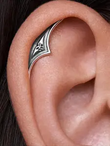 Gothic Hidden Helix Earring, Cartilage Helix Piercing Dark Silvery Jewelry, Gothic Jewelry, Punk Medieval Earring Daily vacation Music Festival party ，Gift for her, Punk Style Earrings