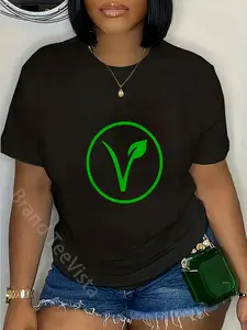 100% Cotton Vegan Symbol Go Vegan Vegetarian Veganism Animal Rights T-Shirt