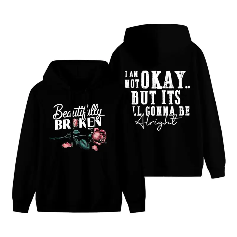 [Graphic Hoodie]Beautifully Broken Graphic Hoodie – Unisex  Sweatshirt Tee, Country Music Inspired Pullover, Casual Soft & Cozy Streetwear Top for Men & Women, Perfect for Daily Wear, Concerts, Festivals & Relaxed Outfits