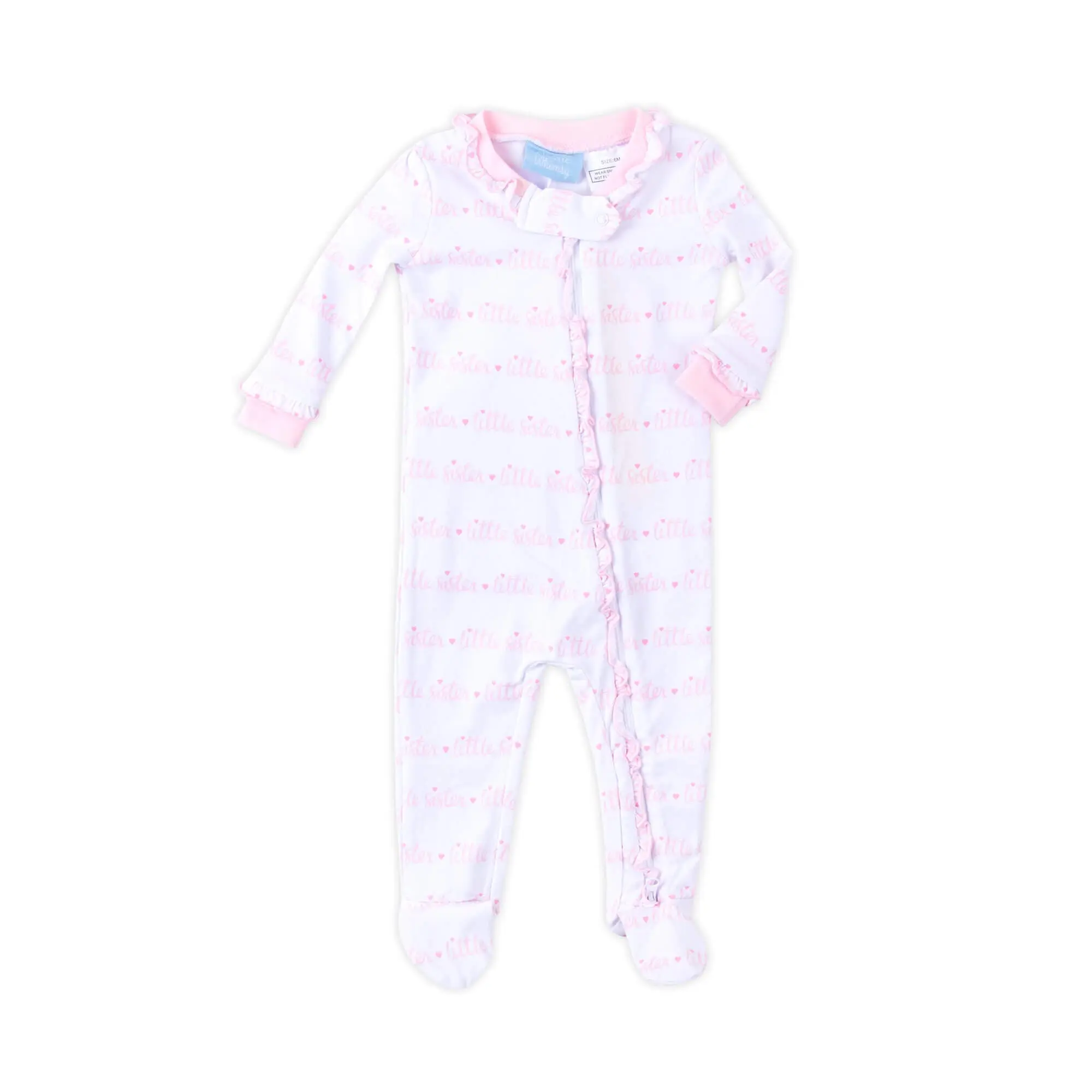 Little Sister Zip Sleeper - Soft Pajamas for Baby Sister with Matching Sibling Options