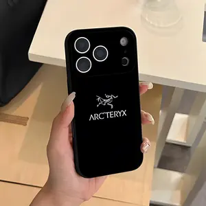 Outdoor LOGO A-Arc T-Teryx Phone Case For iPhone 17 Air 16 e Pro Max 15 14 13 Mini 12 Pro 11 Max Plus Black soft shell