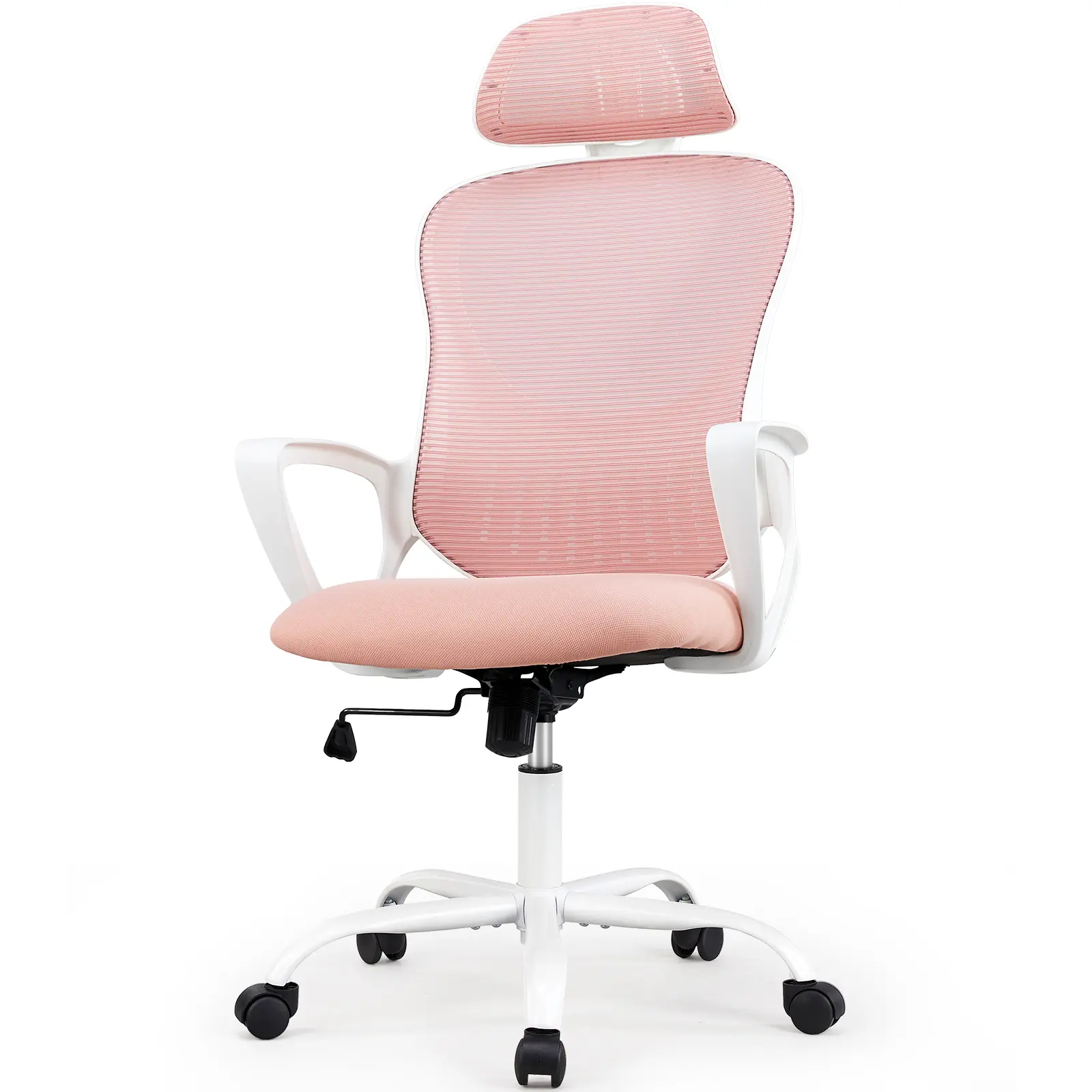 Ergonomic Office Chair - Modern High-Back Mesh Commercial Furniture with Adjustable Headrest, Lumbar Support, Flip-Up Arms, Rolling Wheels for Home, Professional Use, Ergonomic Chair, Office Chairs