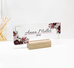 Custom name desk plate | personalized name plate | choose your font and design - (8"x3")