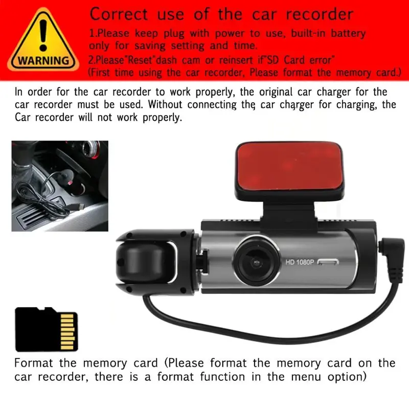 Front & Inside Dashcam for Car with 32GB Memory Card, Wide-Angle Dual-Lens 1080P HD Driving Recorder with IR Night Vision & 3.16-inch IPS Screen, Ideal for Fall and Birthday Gifts #TOP PICKS 3
