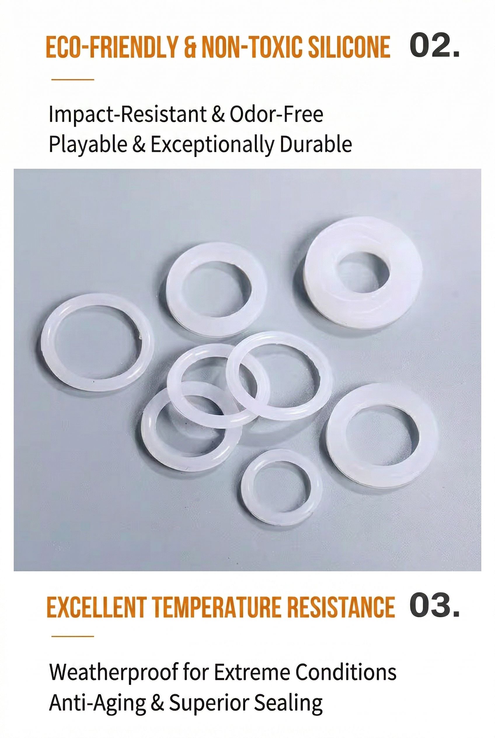 Universal Silicone Gasket Kit - 80+ Pcs Sealing Washer Assortment for Kitchen, Bathroom, Plumbing & Gas - Heat Resistant & Non-Toxic O-Rings for Faucets,