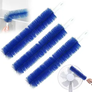 1/2/3Pieces Fan Cleaning Brush, Dust Removal Brush, Cleaning Brush, Bendable Microfiber Head, Reusable Dust Collector, Washable, Suitable for Ceiling Fan Blades