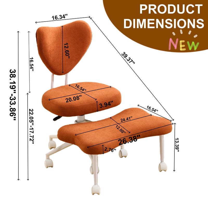 Cross Legged Office Chair Armless Kneeling Desk Chairs for Meditation ADHD Yoga Wide Criss Cross Chair with Wheels Vanity Chair for Girls Women Living Room Bedroom Study Small Space