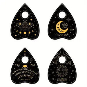Four-Piece Wooden Spirit Board Stand, Ideal for Mini Crystal Ball Display, Perfect for Witchcraft and Wicca Altars, Mystic Decor Gift