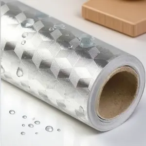 Self-Adhesive Kitchen Backsplash, Waterproof & Heat Resistant Stove Cover, Textured Cabinet Film, Easy Install & Remove, Custom Size, Oil Proof Wallpaper for Countertop Drawer, Quick Kitchen Update