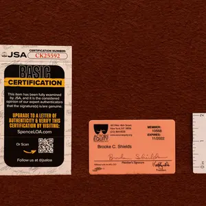 Brooke Shields 3.25 x 2 Signed JSA Authenticated Actor's Equity ID Card