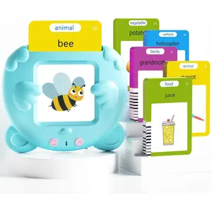 Talking Flash Cards Toy for Toddlers, 224 Sight Words English Learning Flashcards for Kids, Autism Pocket Speech Therapy Toys, Birthday Gifts for Boys Girls Sensory Montessori Toy